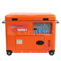 Excalibur 6.5kW 220V/380V Tres fase Generador de diesel silencioso portátil de aire refrigerado por aire (precios)